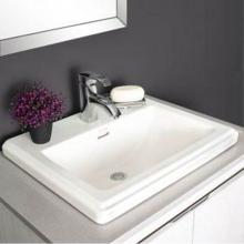 Contrac 4149DHW - Rectangular, pre-drilled for faucet with 4''center