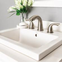 Contrac 6440STZ - Rectangular, pre-drilled for faucet with 4''center