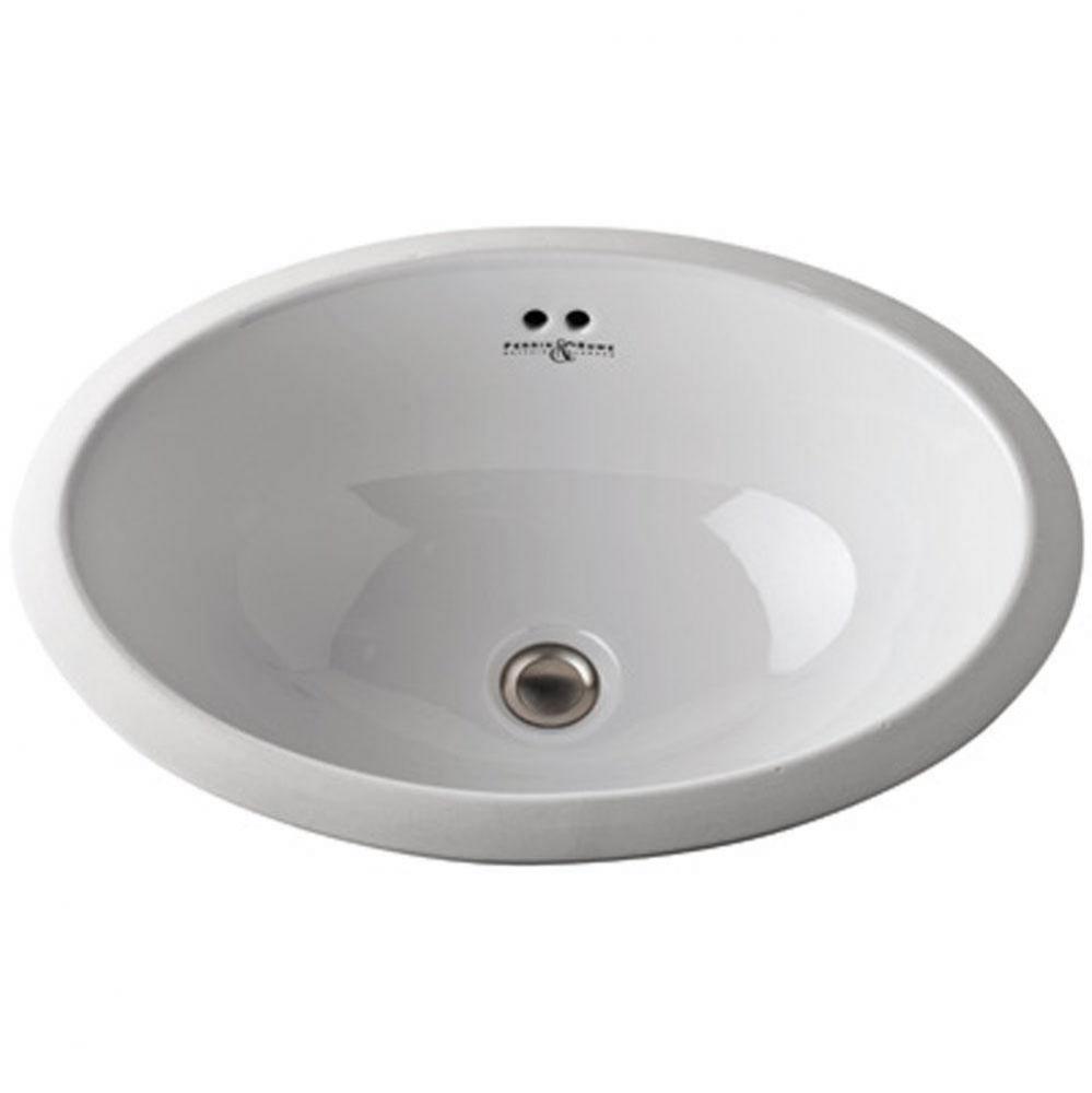 Oval Undermount Lavatory Sink