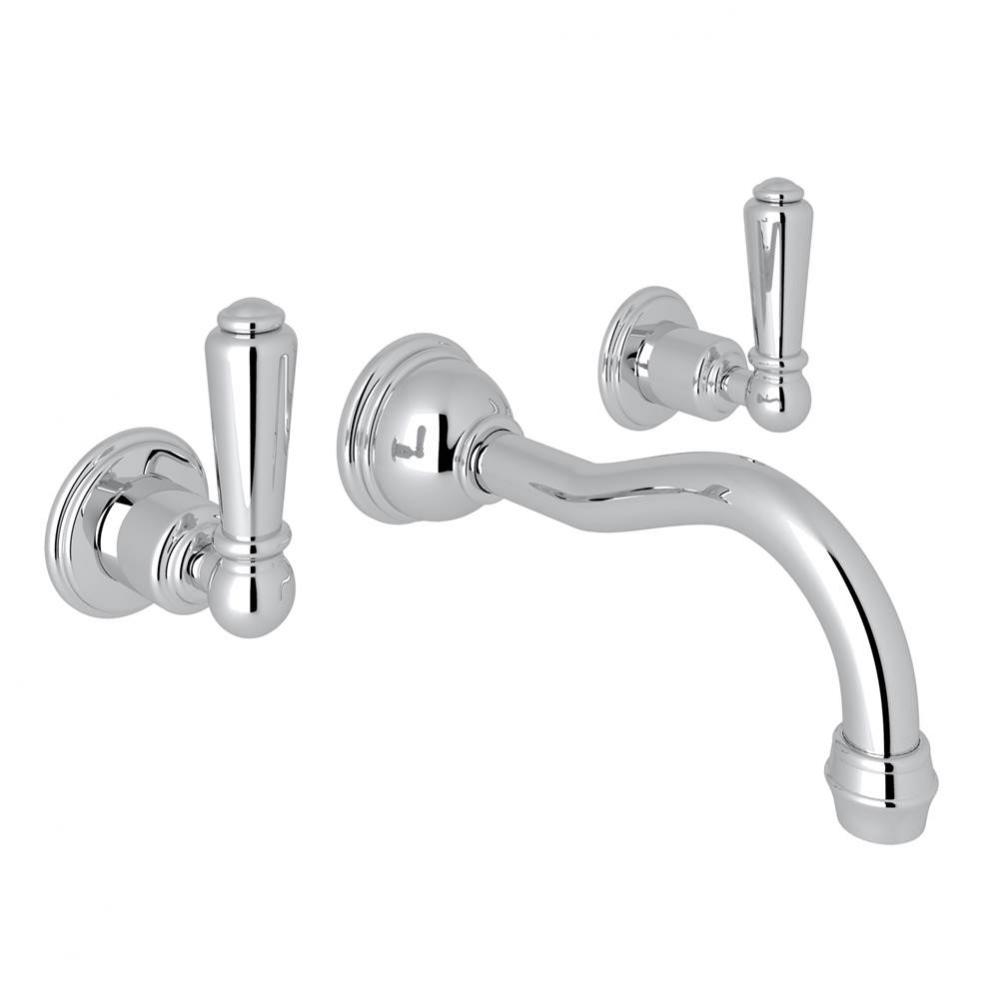 Edwardian™ Wall Mount Lavatory Faucet With Column Spout