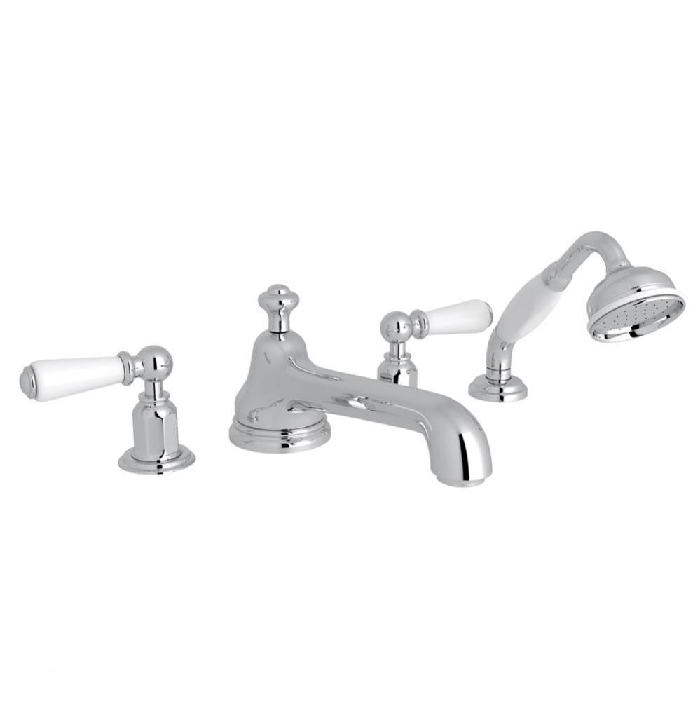 Edwardian™ 4-Hole Deck Mount Tub Filler With Low Spout