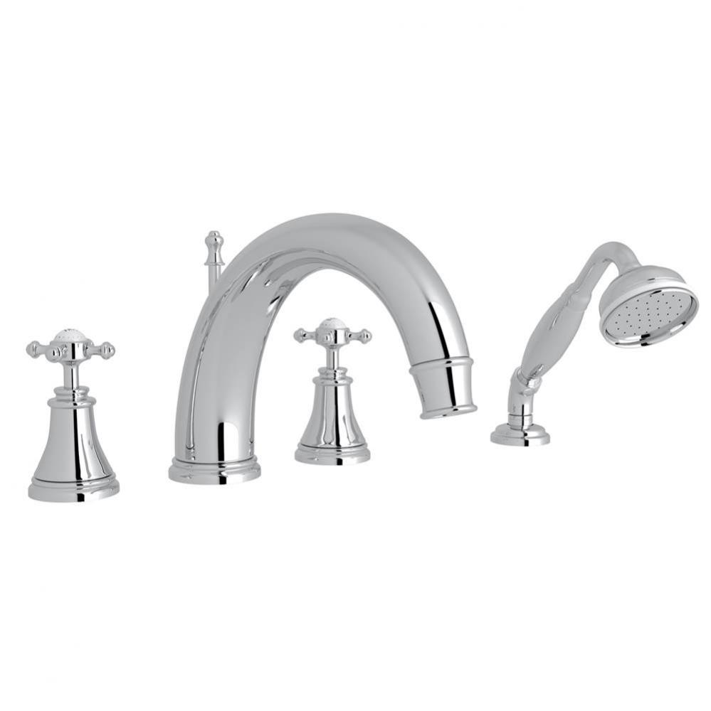 Georgian Era™ 4-Hole Deck Mount Tub Filler With C-Spout
