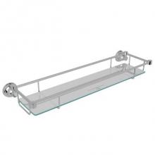 Perrin & Rowe U.6453APC - Holborn™ Wall Mount Glass Vanity Shelf