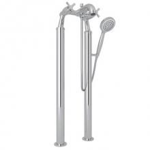 Perrin & Rowe U.KIT3808X-APC - Holborn™ Floor Mount Bathtub Filler with Handshower