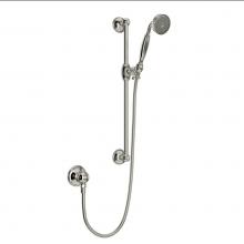 Perrin & Rowe 1301EPN - Handshower Set With 22'' Slide Bar and Single Function Handshower