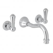 Perrin & Rowe U.3793LS-APC/TO-2 - Georgian Era™ Wall Mount Lavatory Faucet