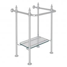 Perrin & Rowe RW2231APC - Wash Stand With Glass Shelf