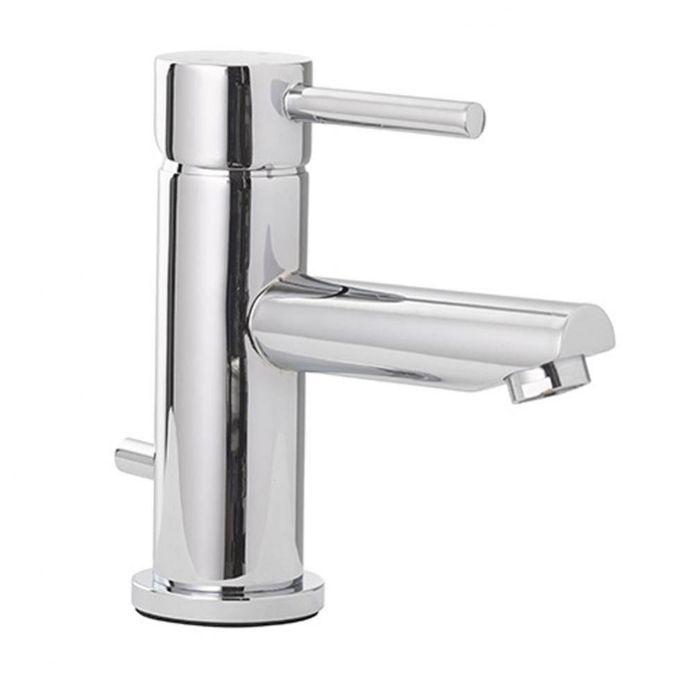 Chrome Plated Single Handle Bathroom Faucet with Pop-Up, Single Hole