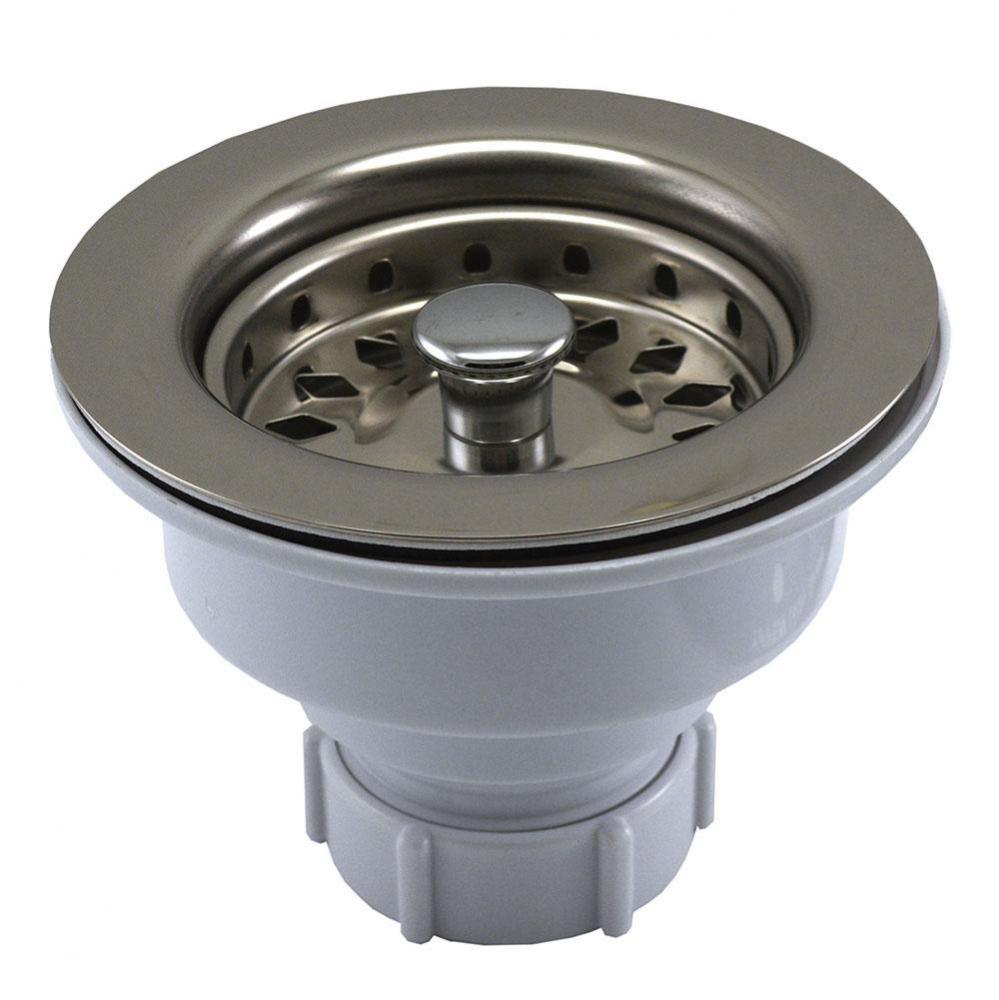 Polished Stainless Basket Strainer