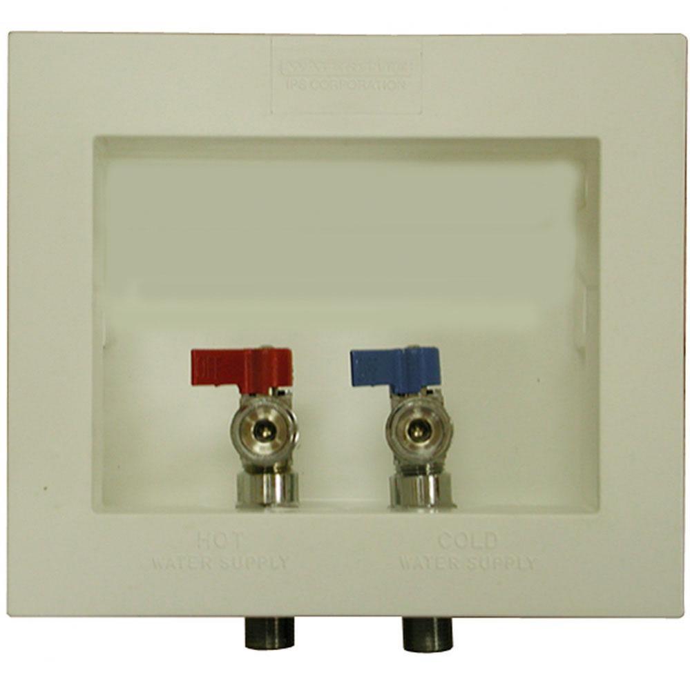 OFFSET DRN WASHER BOX W/VALVES INSTALLED