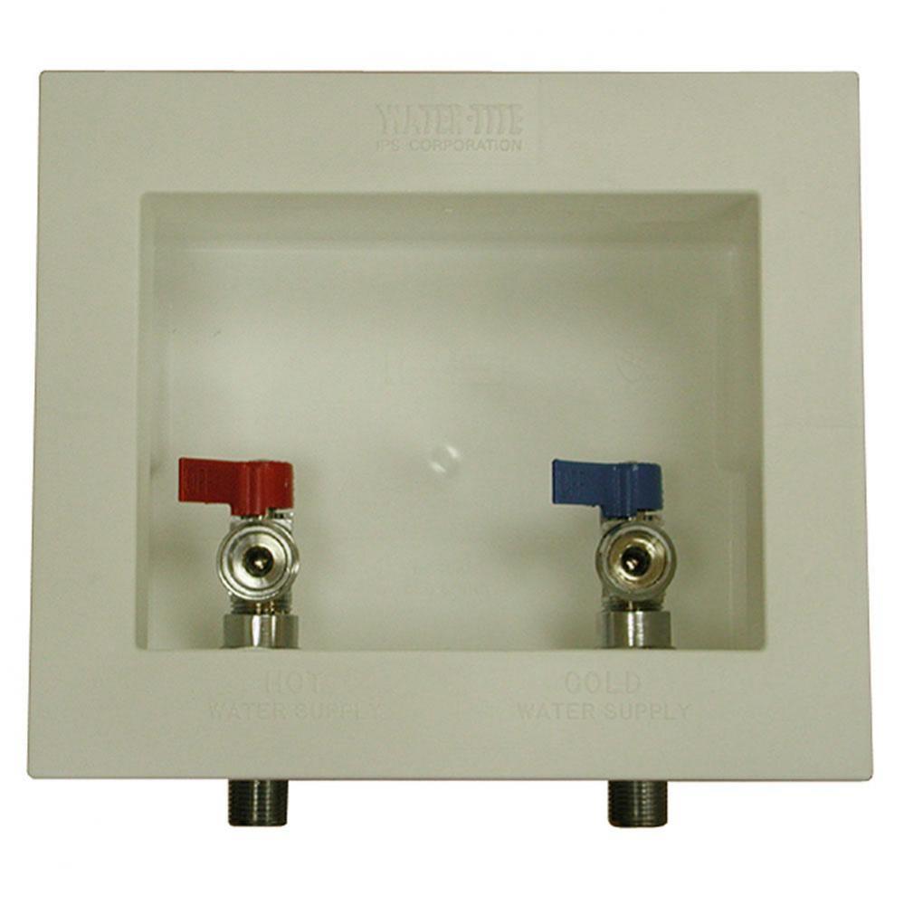 CENTER DRN WASHER BOX W/VALVES INSTALLED