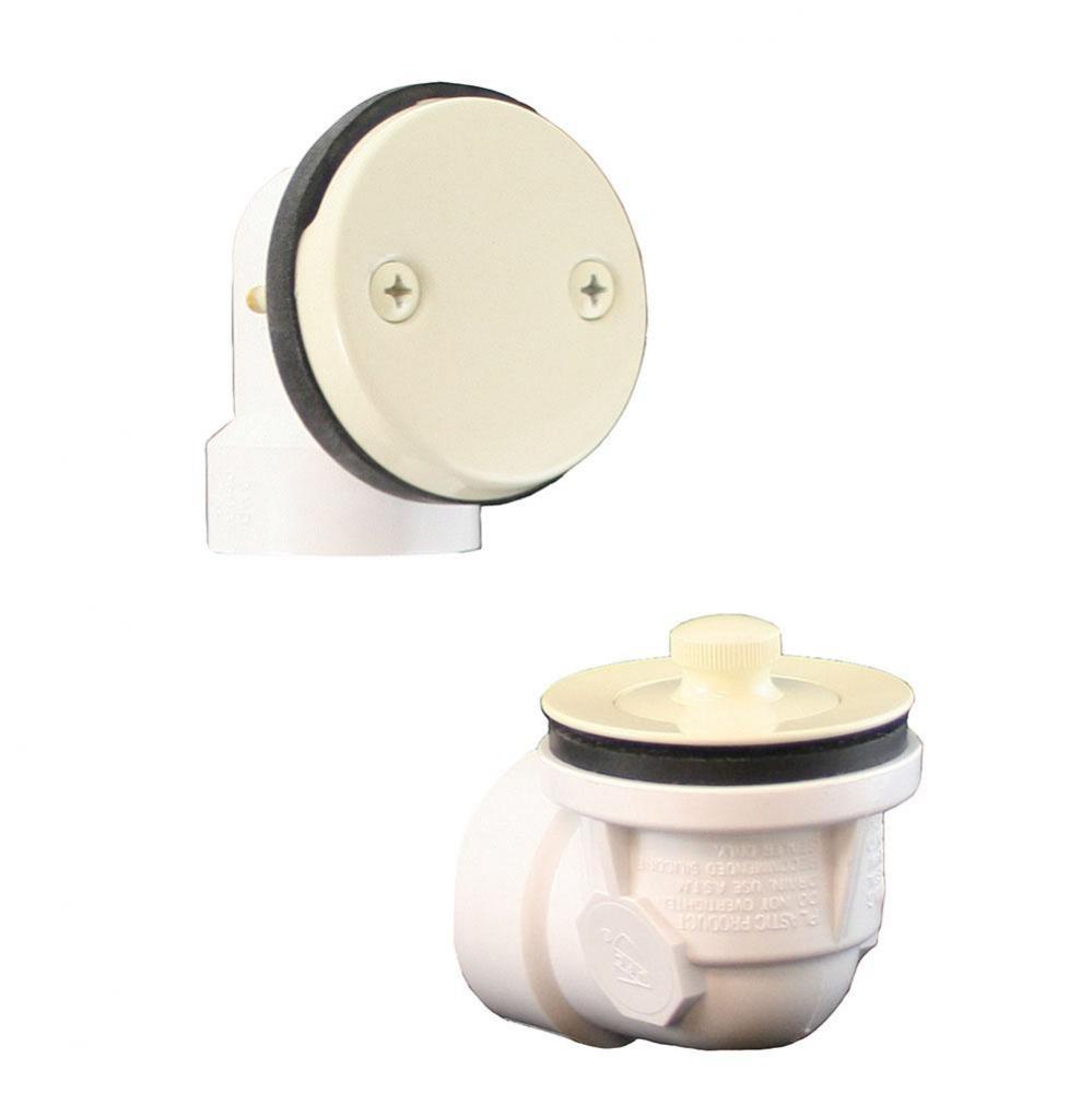 Almond Standard Two-Hole Schedule 40 Lift and Turn Half