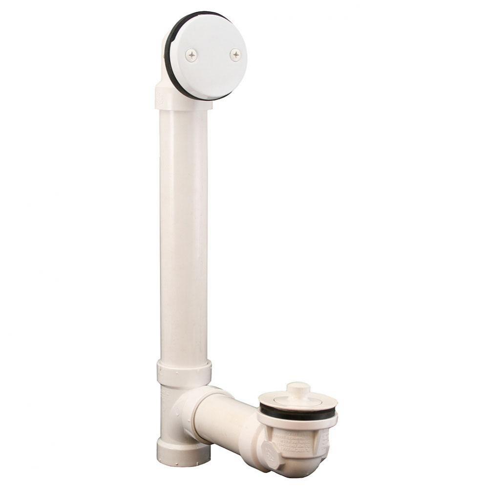 Polar White Standard Two-Hole Schedule 40 Lift and Turn Full Kit