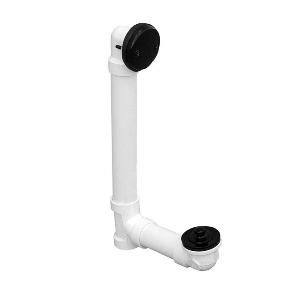 Black Standard Two-Hole Schedule 40 Friction Lift Full Kit