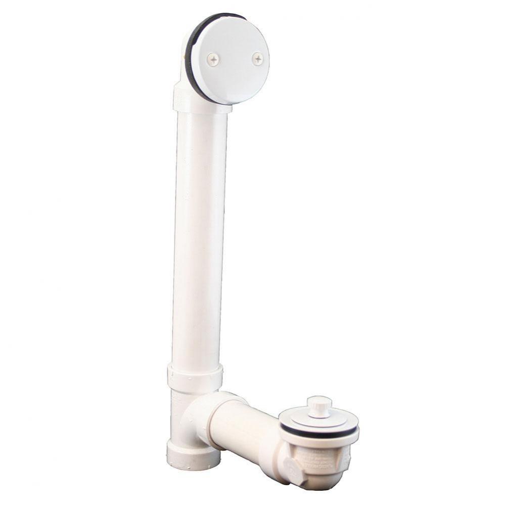 Polar White Standard Two-Hole Schedule 40 Friction Lift Full Kit