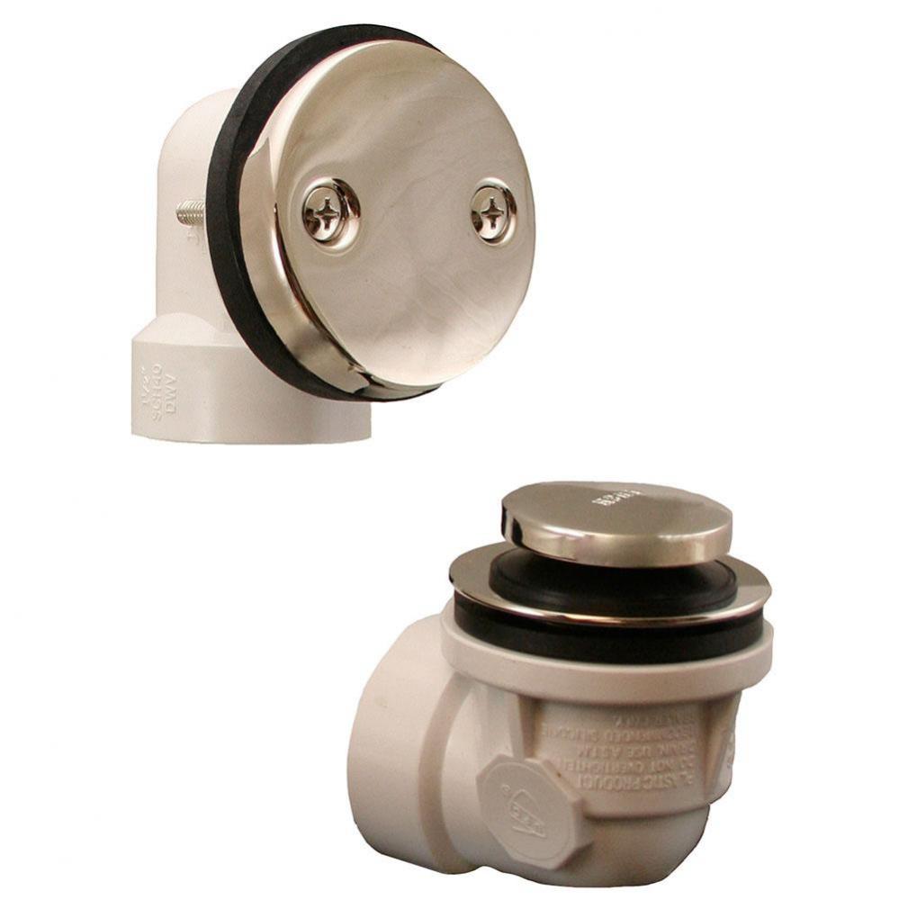 Polished Stainless Standard Two-Hole Schedule 40 Toe Touch Half Kit