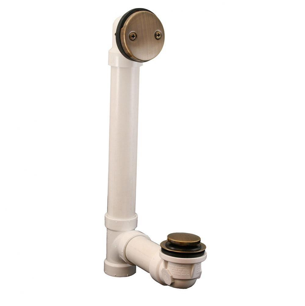 Antique Brass Standard Two-Hole Schedule 40 Toe Touch Full Kit