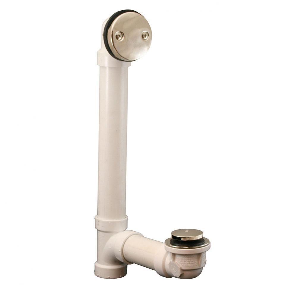 Polished Nickel Standard Two-Hole Schedule 40 Toe Touch Full Kit