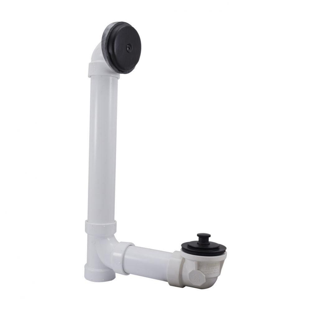 Old World Bronze Standard One-Hole Schedule 40 Friction Lift Full Kit