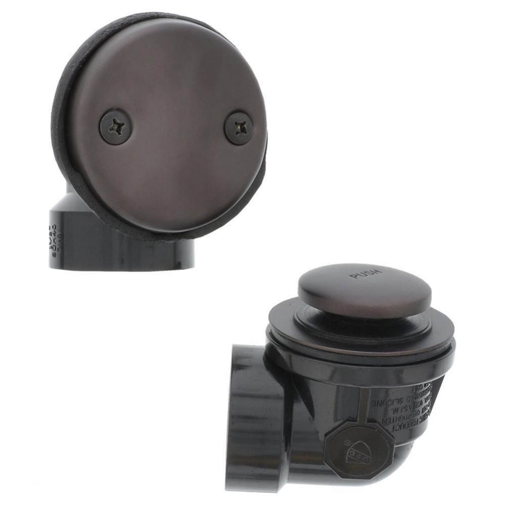 Oil Rubbed Bronze ABS Standard Two-Hole Schedule 40 Toe Touch Half Kit