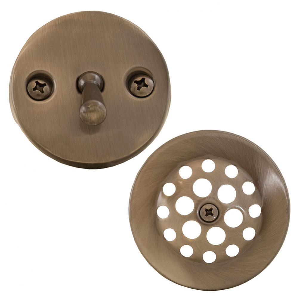 Antique Pewter Two-Hole Trip Lever Trim Only