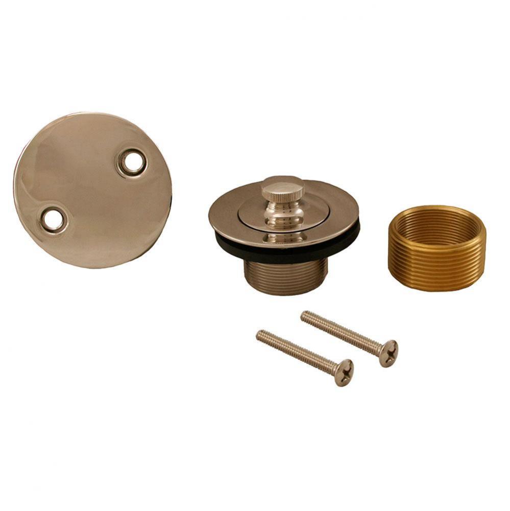 Polished Stainless Two-Hole Lift and Turn Conversion Kit