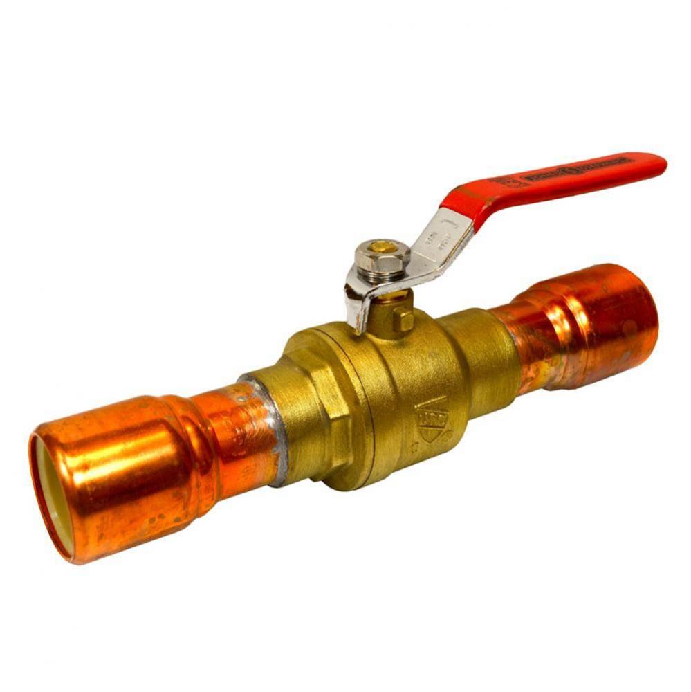 1-1/4'' CPVC Brass Ball Valve Full Port, Lead Free