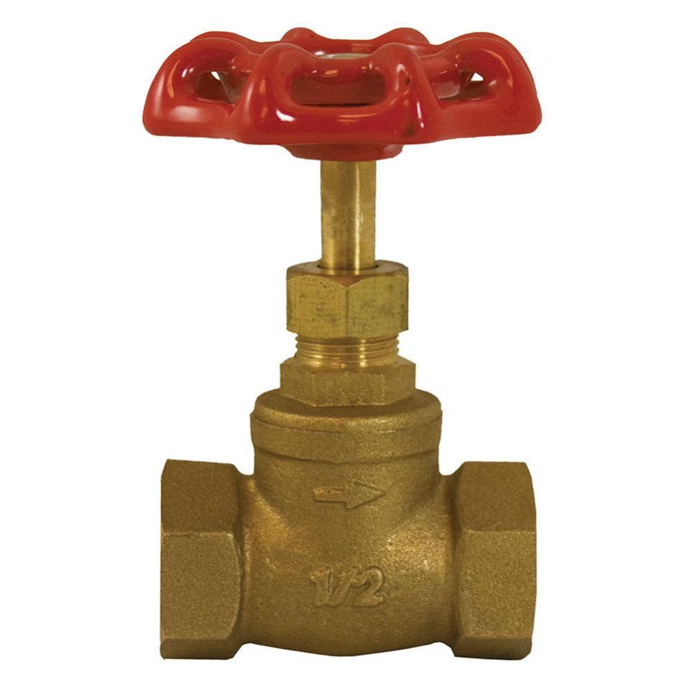1/2'' Brass Stop Valve, Threaded
