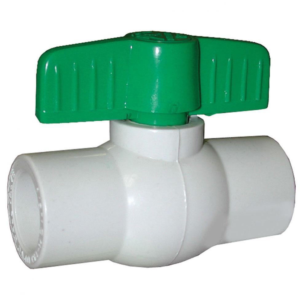 3'' PVC Ball Valve, Solvent Ends