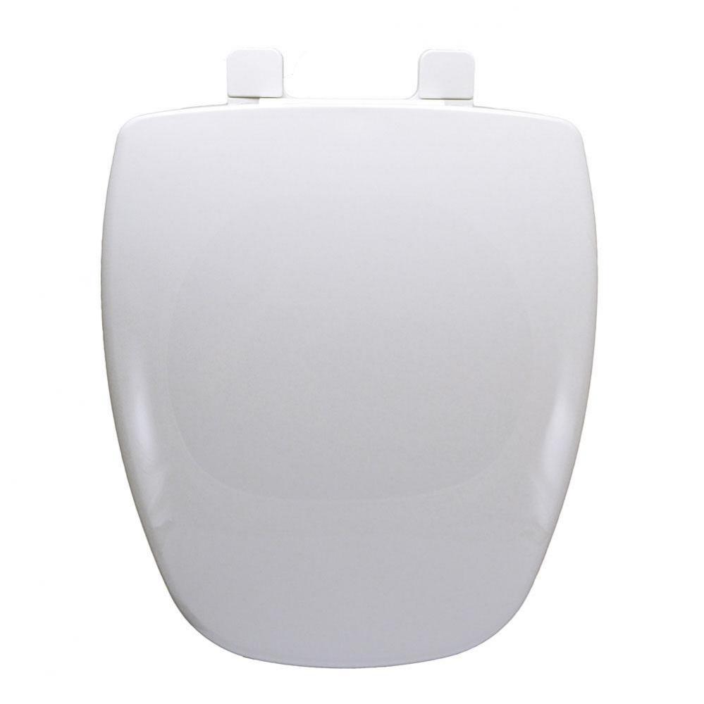 Specialty Plastic Seat, Eljer® New Emblem™ Design, White, Elongated Closed Front with Cover