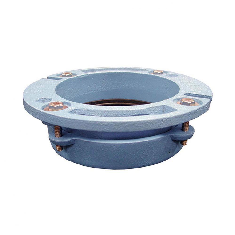 Code Blue No Caulk Closet Flange 4'' pipe x 4'' depth