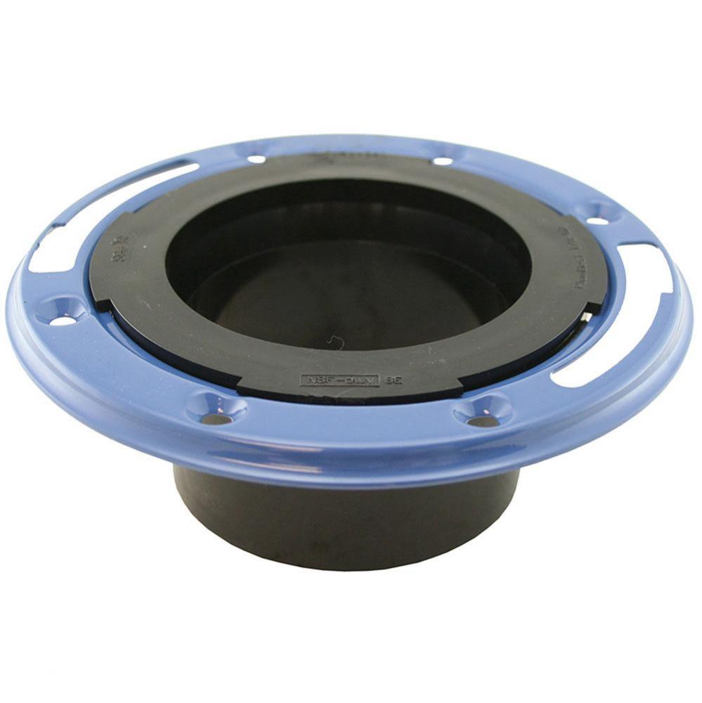 3'' x 4'' Plumbfit ABS Closet Flange with Metal Ring less Knockout