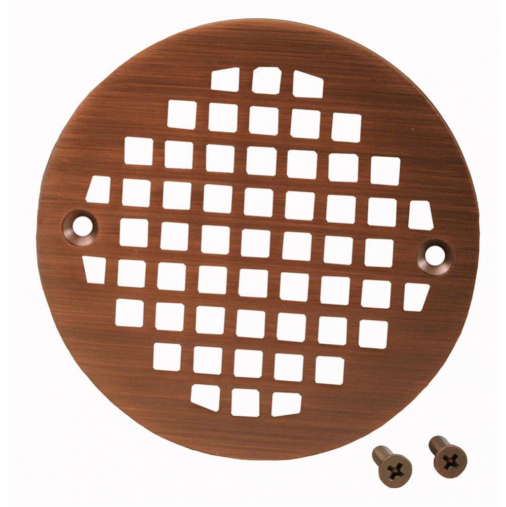 Old World Bronze 4-1/4'' Round Cast Brass Heavy Duty Strainer