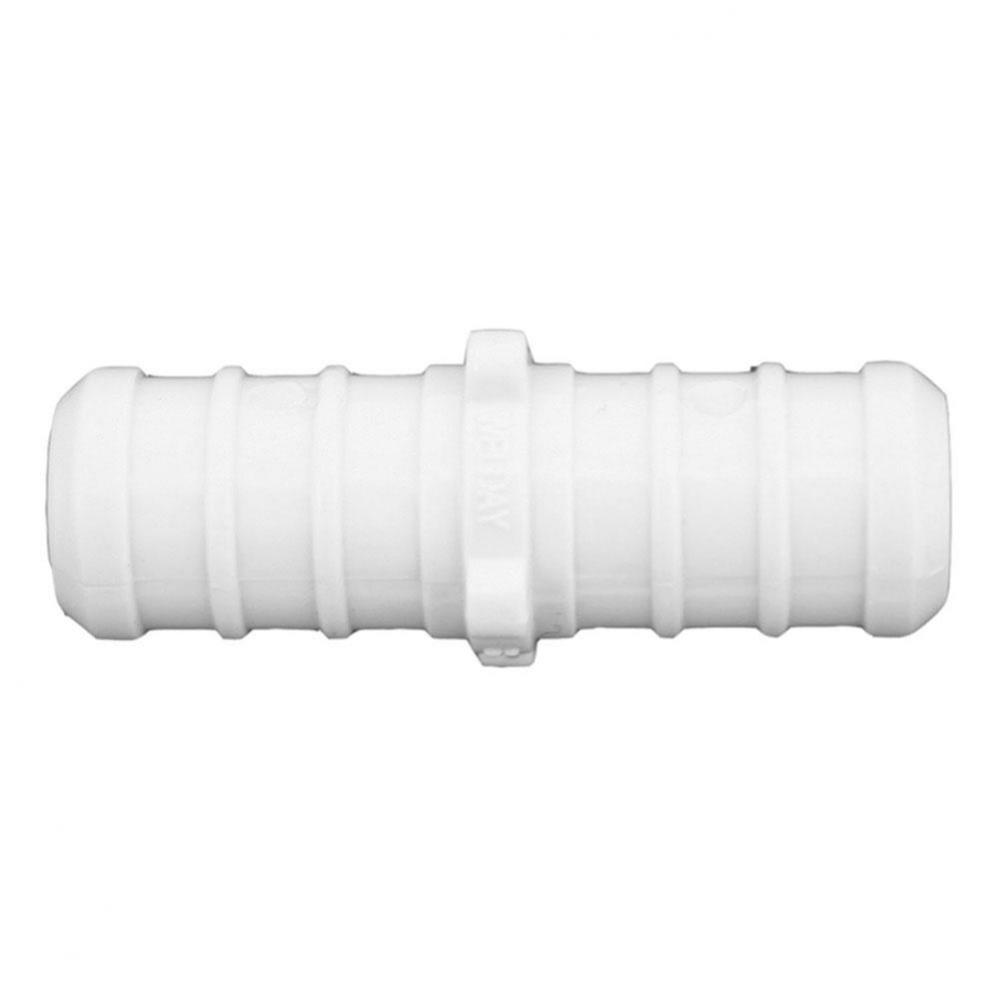 1/2'' Plastic PEX White Coupling, Lead Free