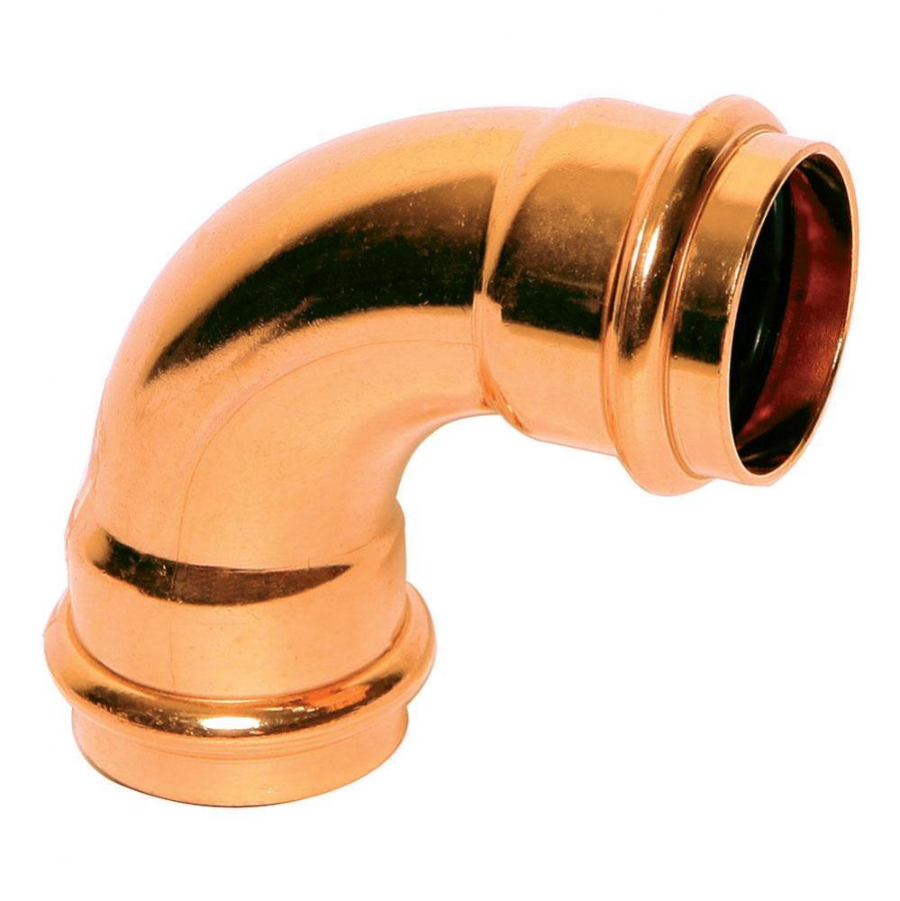 Copper Elbow 90º, P x P, 1-1/2 x 1-1/2