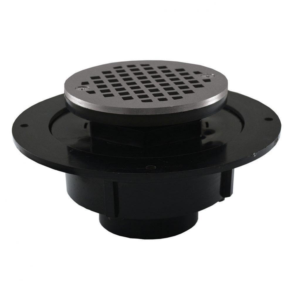 2 ABS SHW DRN SCR DN CLP RG W/4 CP STR