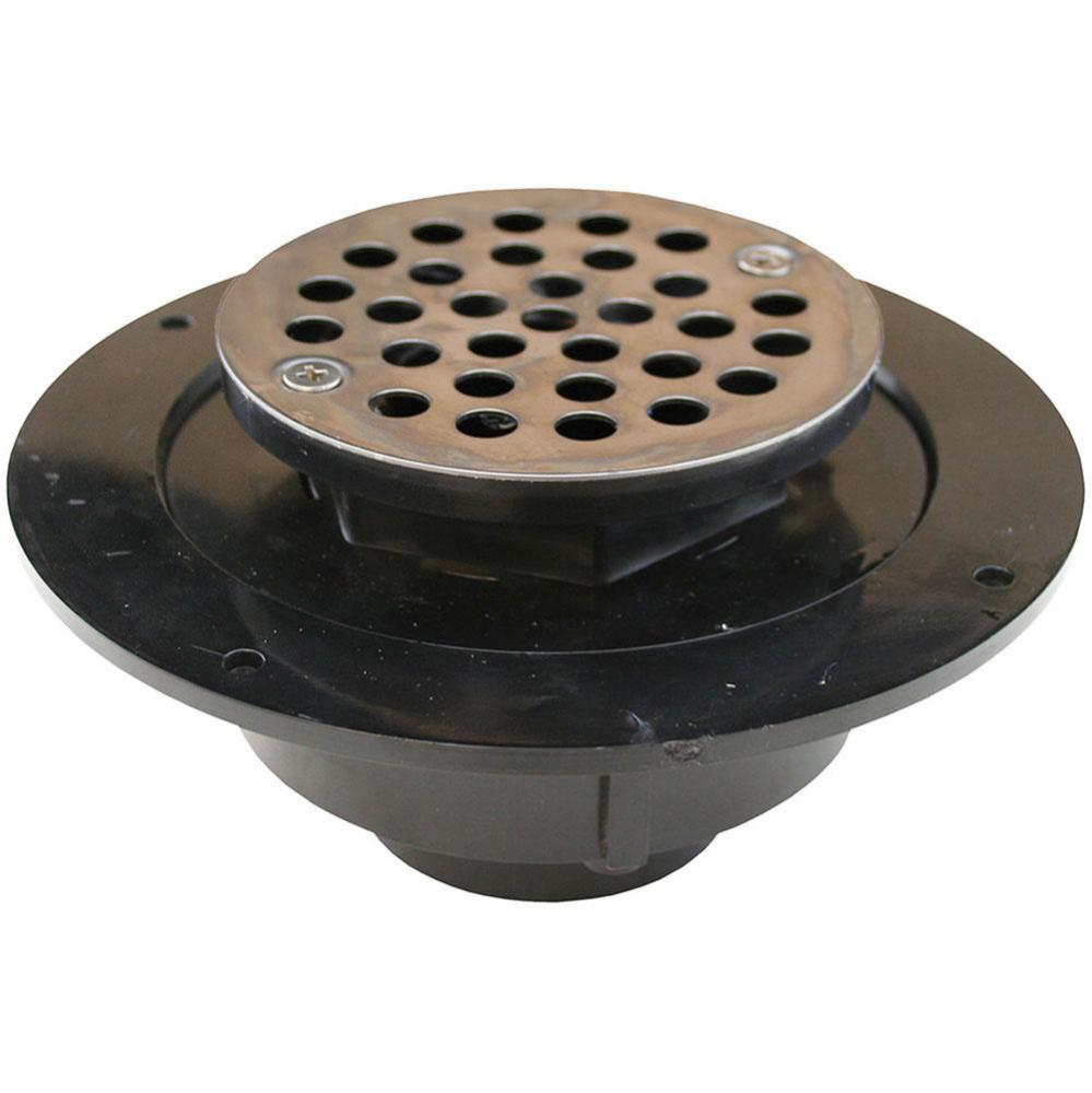 2 ABS SHW DRN SCR DN CLP RG W/4 PB STR