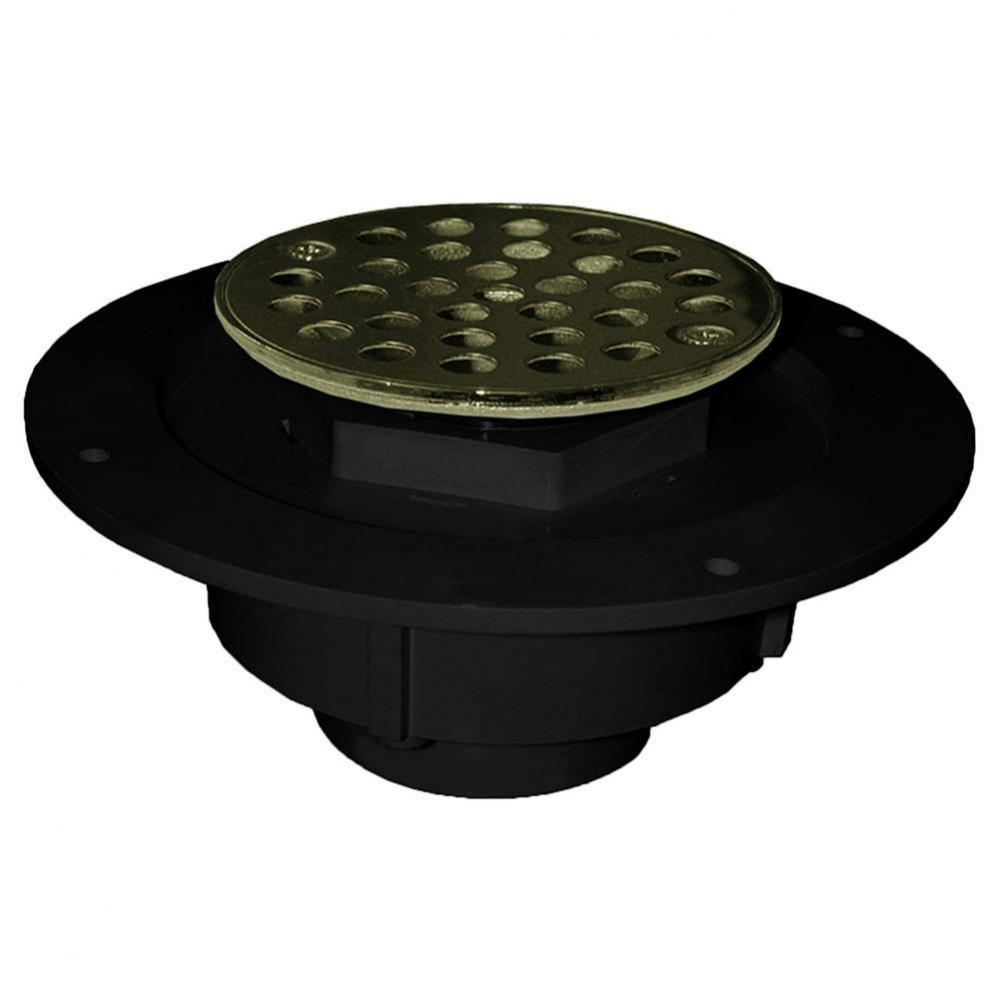 2 ABS SHW DRN SCR DN CLP RG W/6 PB STR