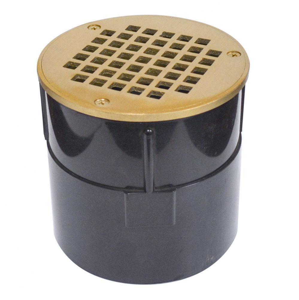 4 ABS PF DRAIN W/5 PB SPUD & STRAINER