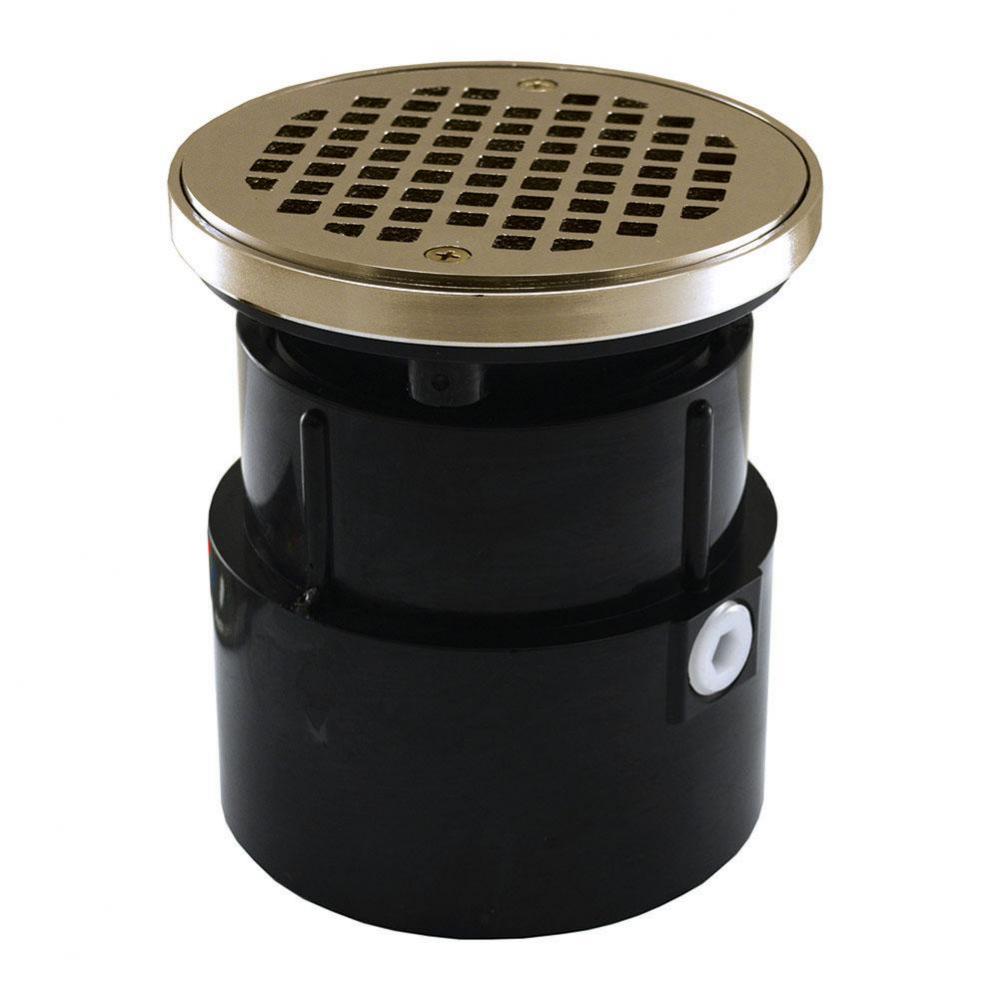 4'' ABS Over Pipe Fit Drain Base with 3-1/2'' Plastic Spud and 5'' N