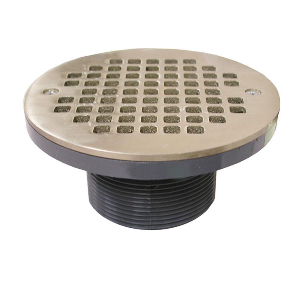 3'' IPS PVC Spud with 6'' Nickel Bronze Strainer