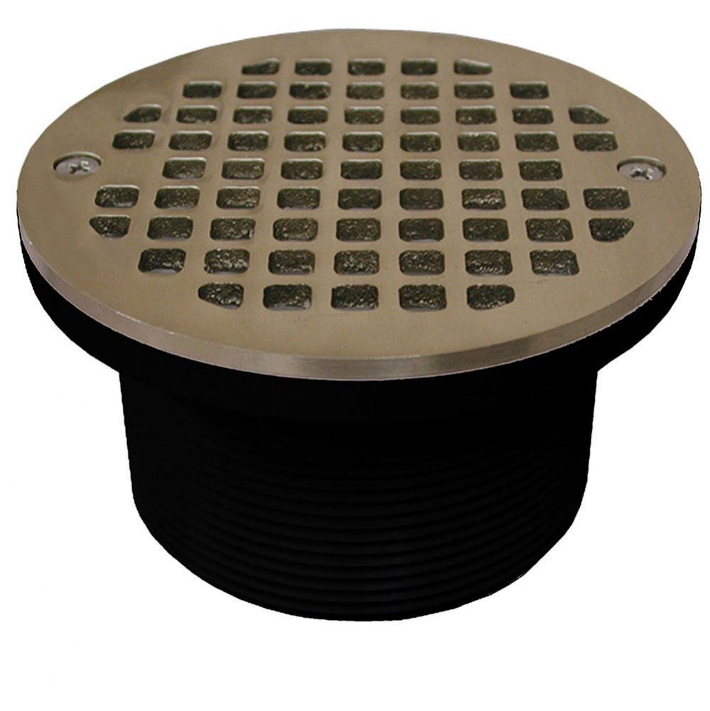 3-1/2'' IPS ABS Spud with 5'' Nickel Bronze Strainer