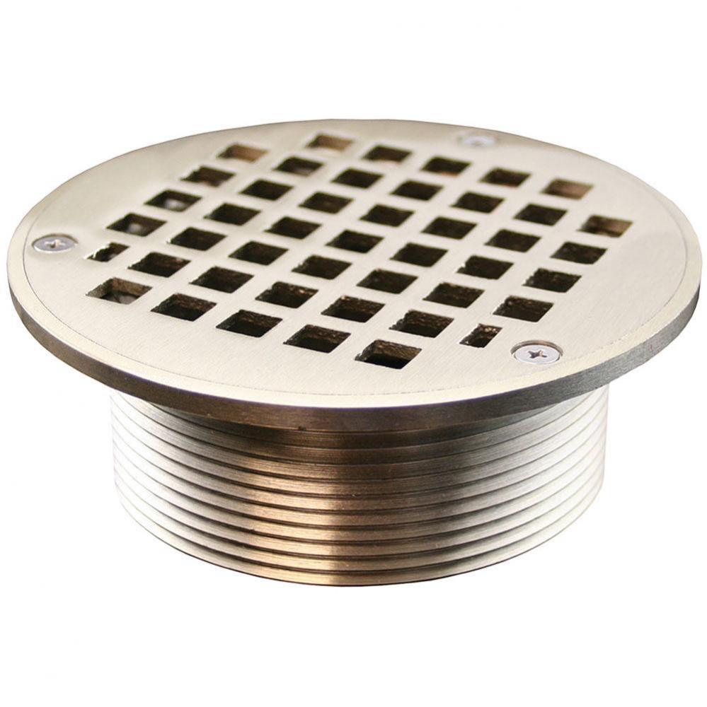 3-1/2'' IPS Metal Spud with 5'' Nickel Bronze Round Strainer