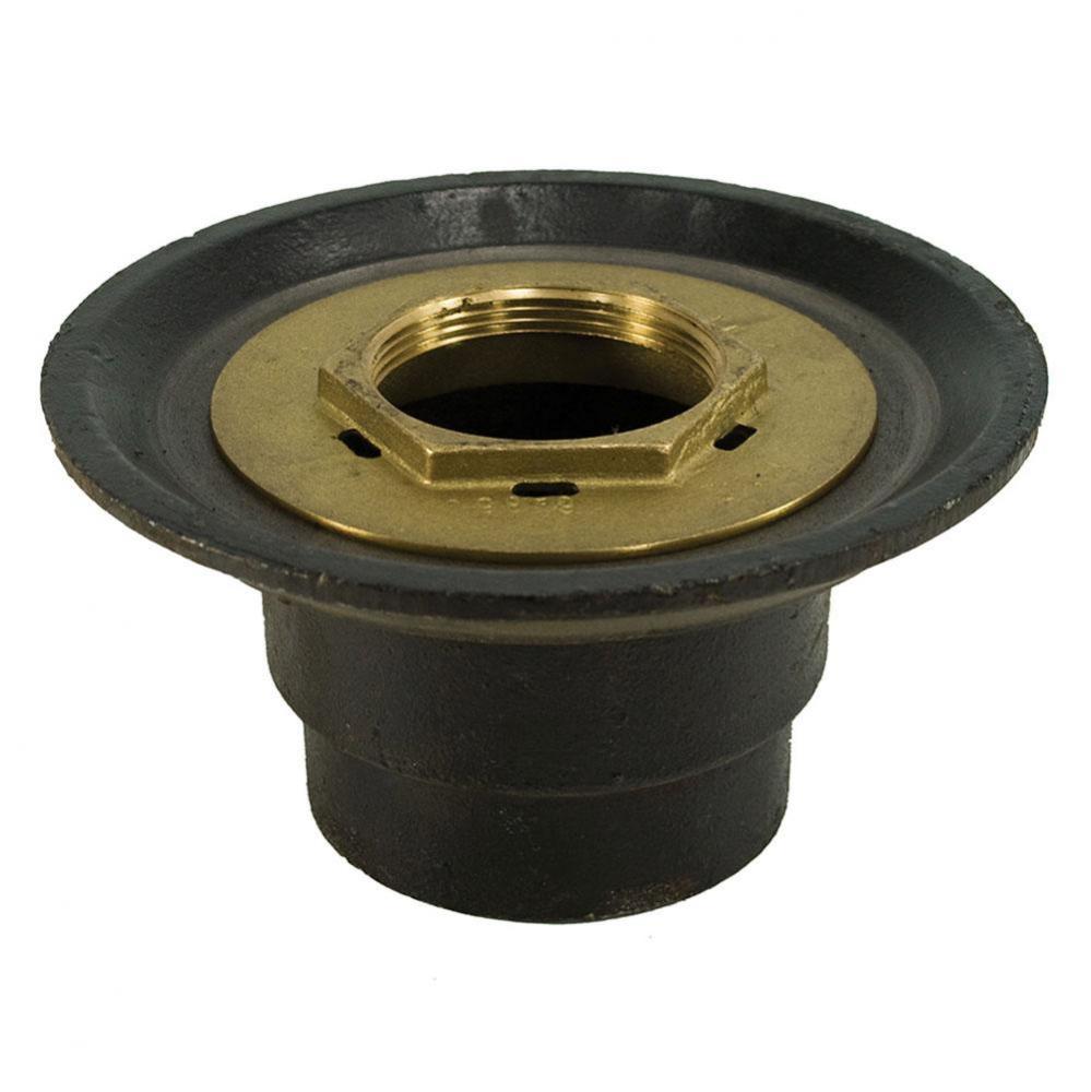 2'' Inside Caulk Shower Drain Bodies with Brass Threaded Clamping Ring And Bolts