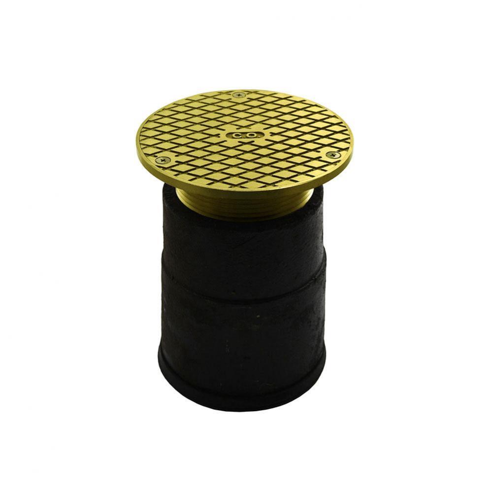 4'' Plumb Lock Adjustable Cleanout 4'' Spud with 4'' Gasket Connecti