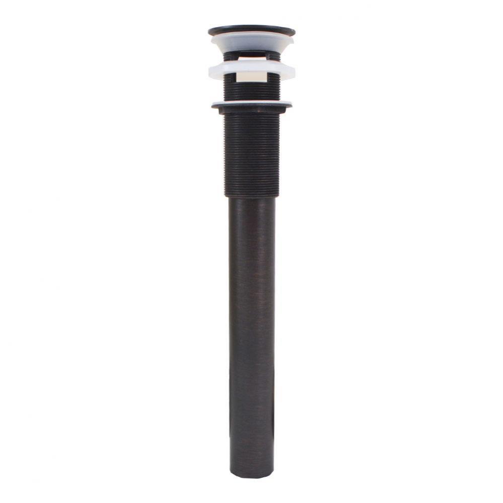 Old World Bronze Lavatory Grid Drain with Overflow Holes