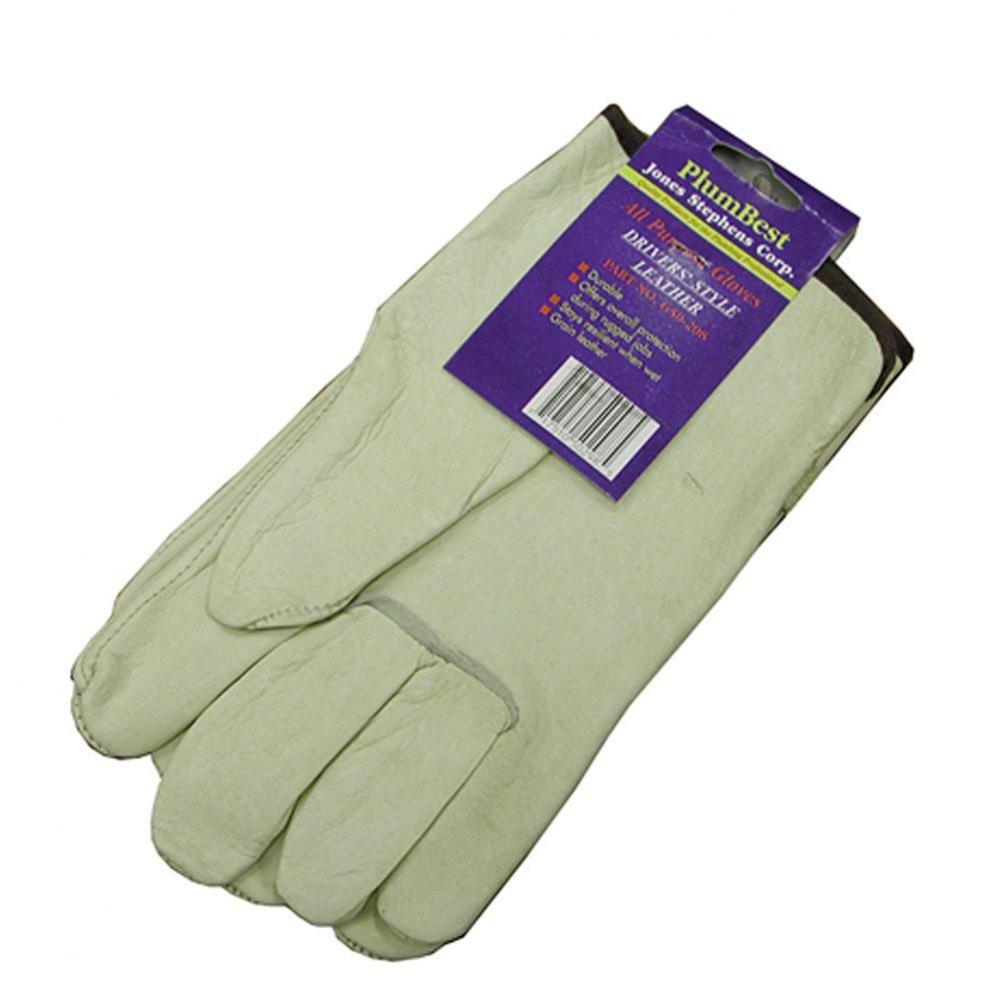 Display of Drivers'' Style Leather Work Gloves, 48