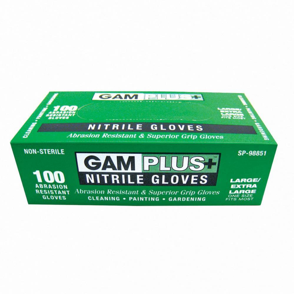 Blue Nitrile Gloves, M/LG