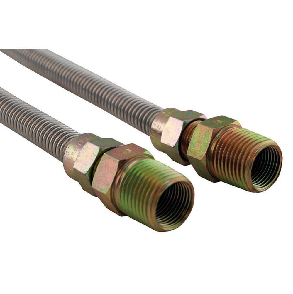 3/8'' OD (1/4'' ID) X 18'' Long,  1/2'' Male Pipe Thread X