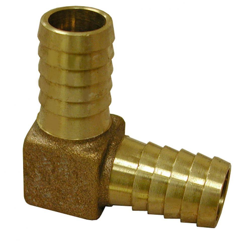1-1/4'' 90degree Brass Insert Elbow, Lead Free